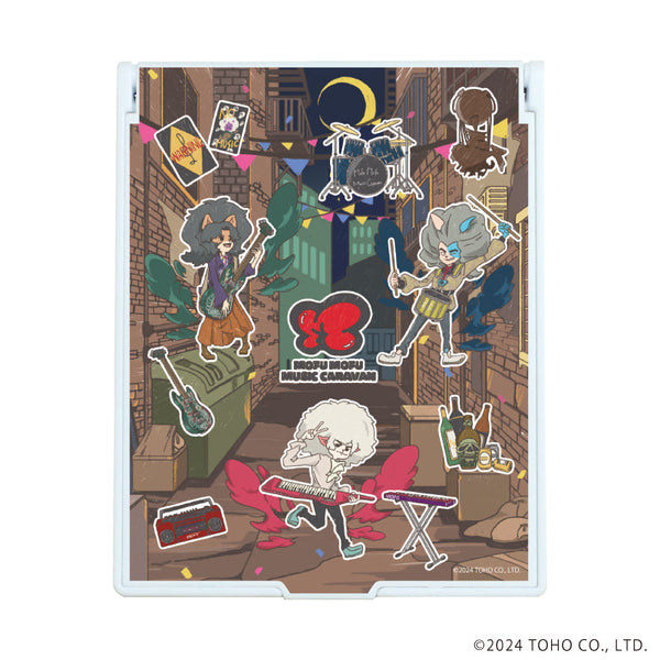 『Mofu Mofu Music Caravan』デカキャラミラー01/集合デザイン(グラフアート)